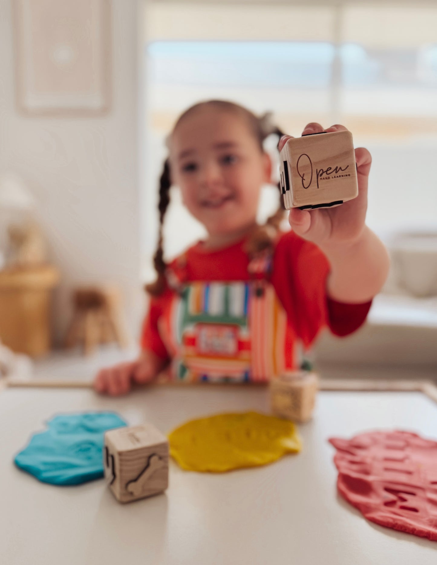 Custom Name Play Dough Stamp – Toddler Cube
