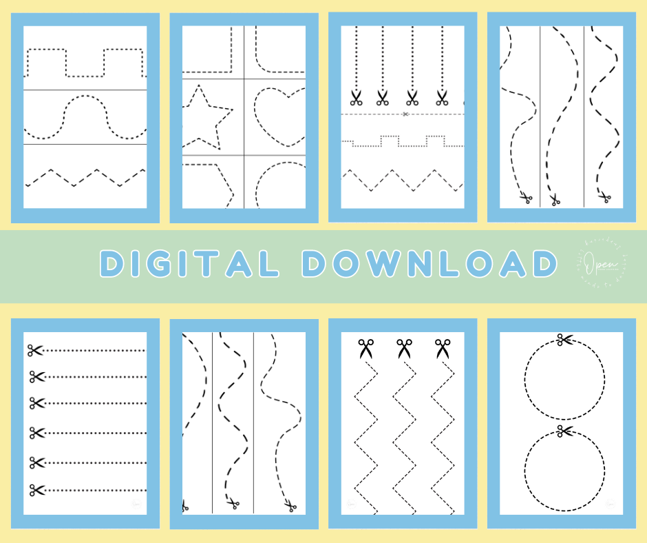 FREE Toddler Scissors Worksheets