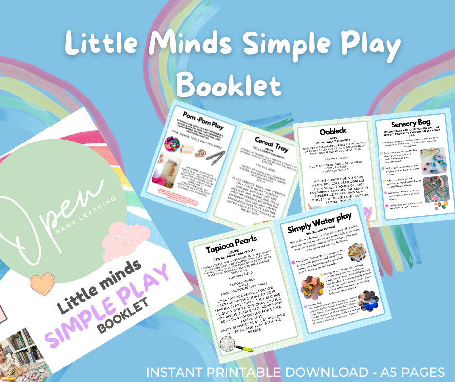 FREE Little Minds Simple Play Booklet for Toddlers