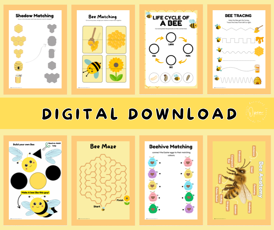 FREE World Bee Day Activity Booklet– Digital Download