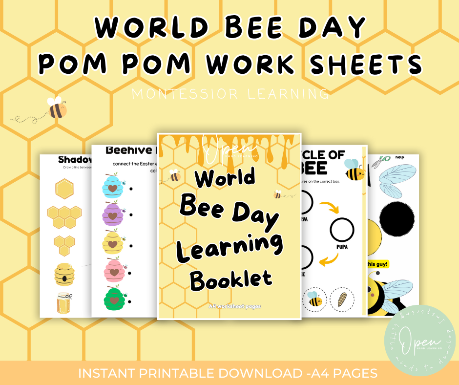 FREE World Bee Day Activity Booklet– Digital Download