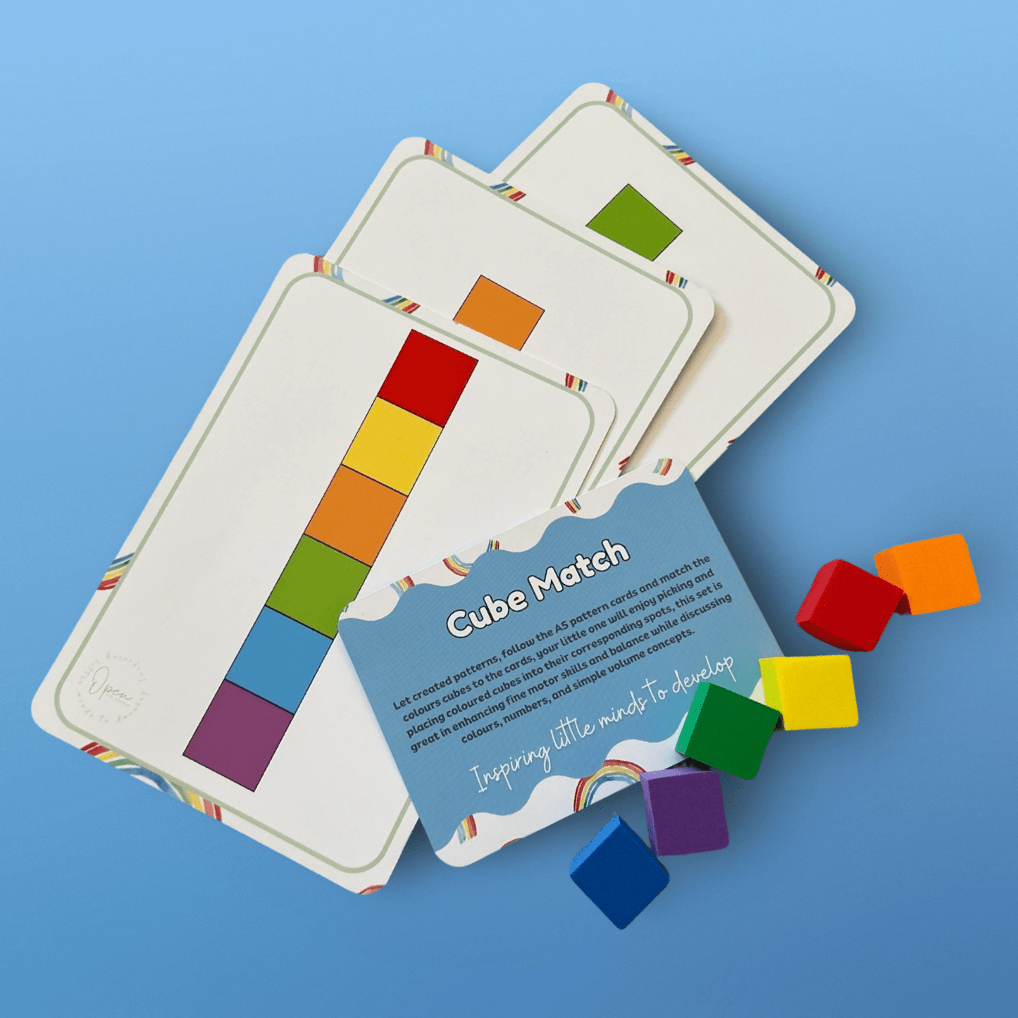 Busy Bag – Cube Match - from Open Hand Learning - Busy Bag Toddler Activity