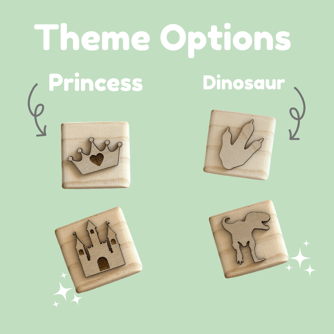 Custom Name Play Dough Stamp – Toddler Cube - from Open Hand Learning - Busy Bag Toddler Activity