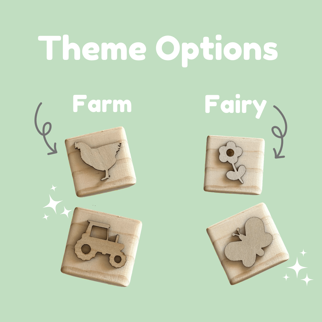 Custom Name Play Dough Stamp – Toddler Cube - from Open Hand Learning - Busy Bag Toddler Activity
