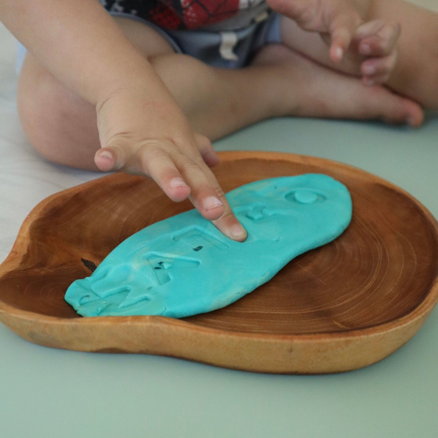 Custom Name Play Dough Stamp – Toddler Cube - from Open Hand Learning - Busy Bag Toddler Activity