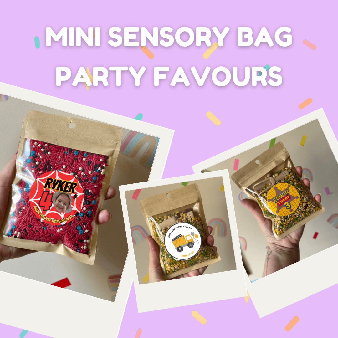 Mini Sensory Bags – Custom Party Favours (Pack of 8+) - from Open Hand Learning - Busy Bag Toddler Activity