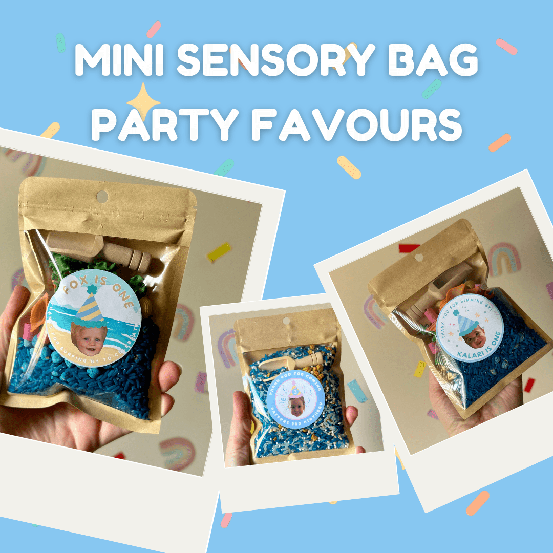 Mini Sensory Bags – Custom Party Favours (Pack of 8+) - from Open Hand Learning - Busy Bag Toddler Activity