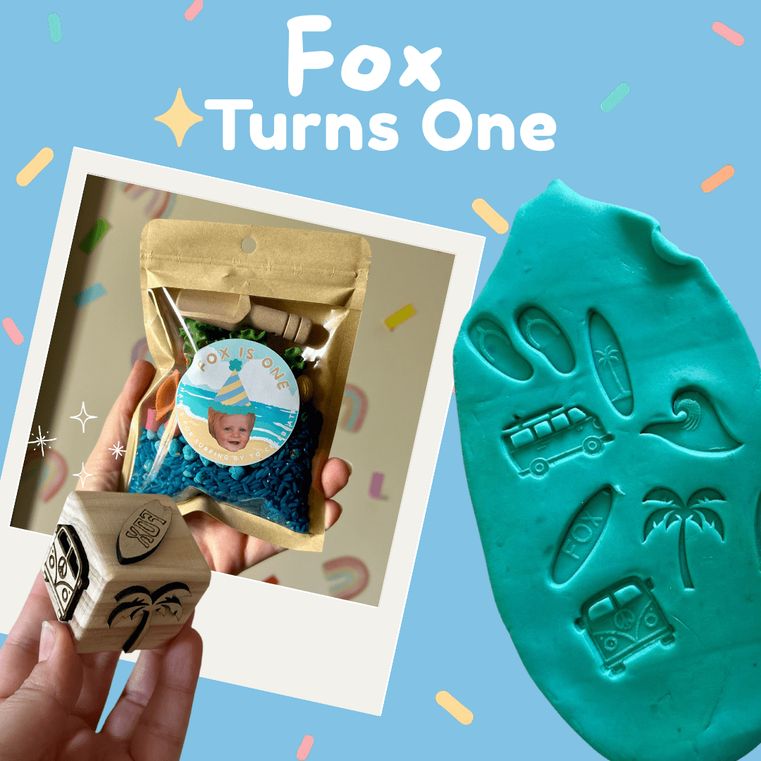Toddler Play Dough Stamps – Custom Party Favours - from Open Hand Learning - Busy Bag Toddler Activity