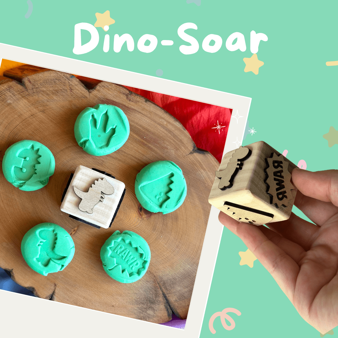 Toddler Play Dough Stamps – Custom Party Favours - from Open Hand Learning - Busy Bag Toddler Activity