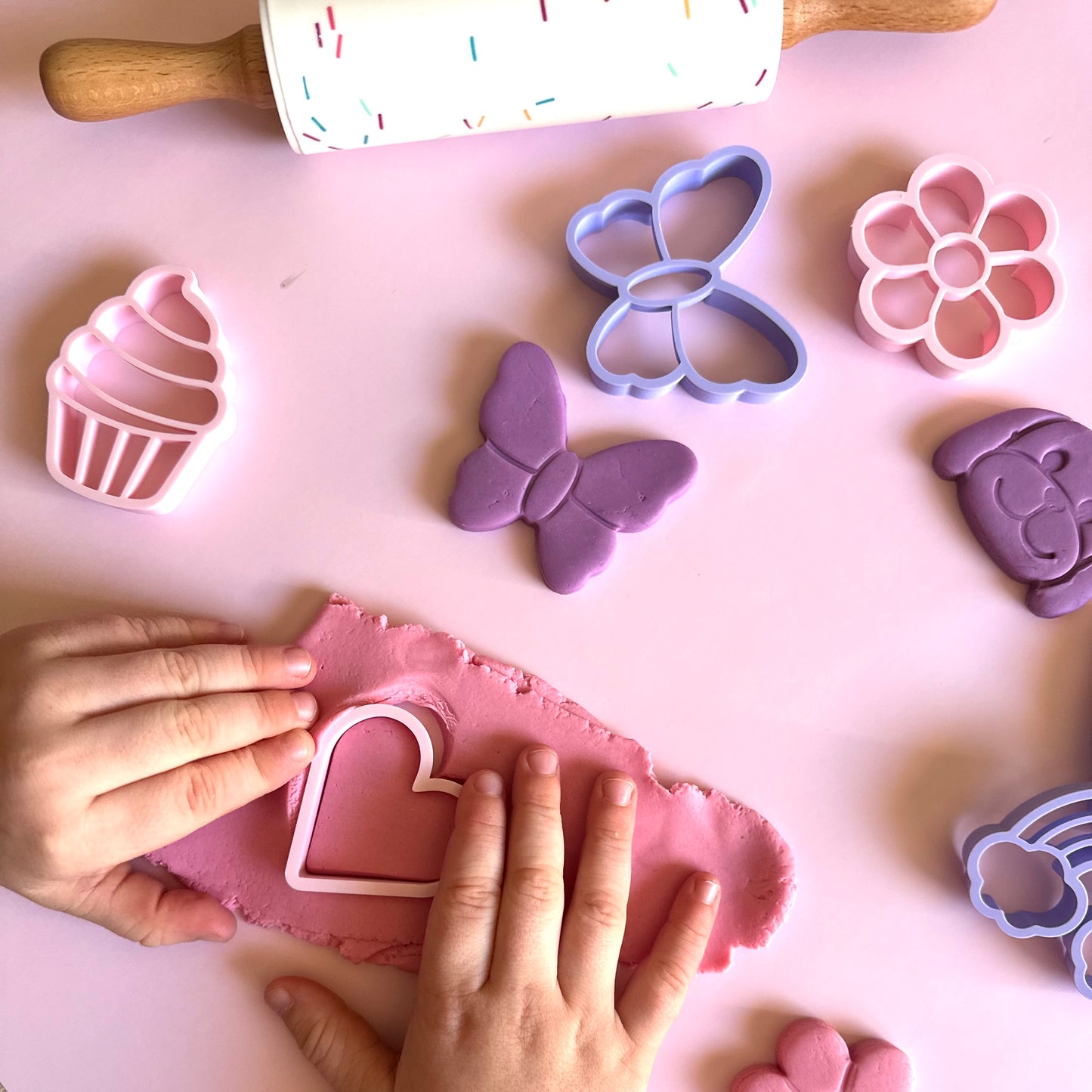 Pastel Play Dough Cutters – Girl Set