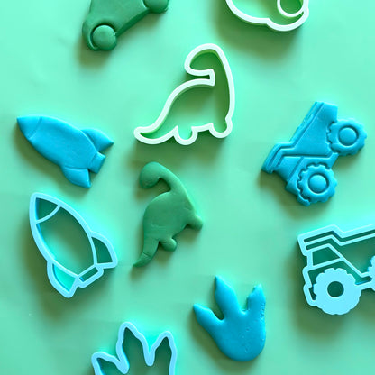 Pastel Play Dough Cutters – Boy Set
