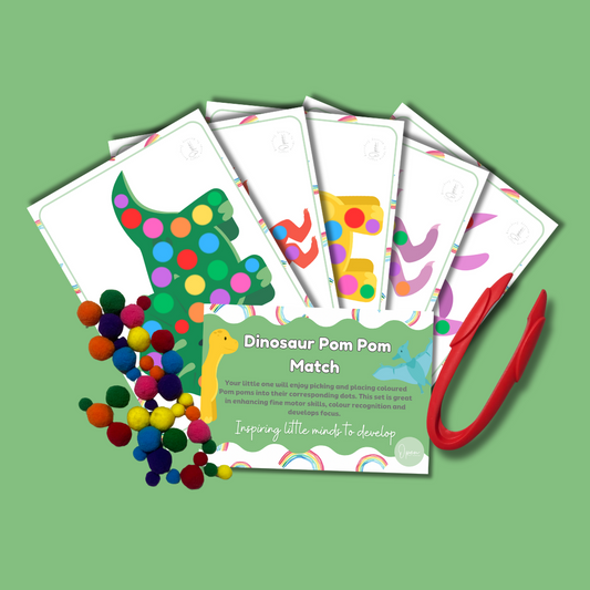Busy Bag – A4 Pom Pom Dot Match