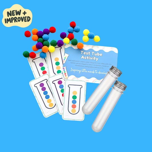 Busy Bag – Test Tube Pom Pom Match