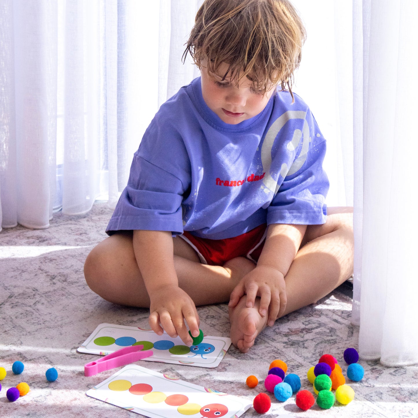 Busy Bag – Caterpillar Pom Pom Match