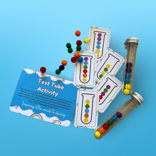 Busy Bag – Test Tube Pom Pom Match