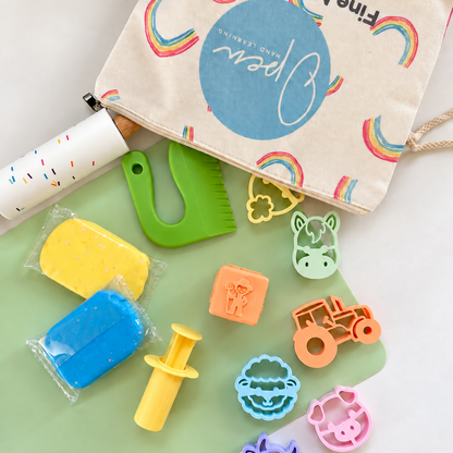 Toddler Fine Motor Busy Bag | Play Dough Activity