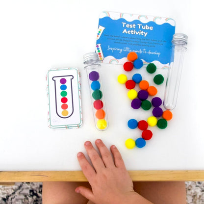 Busy Bag – Test Tube Pom Pom Match