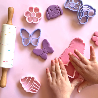 Pastel Play Dough Cutters – Girl Set