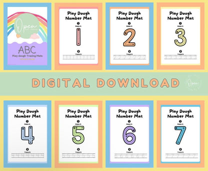 FREE Montessori Play Dough 1-20 Worksheet: Hands-On Learning for Toddlers & Preschoolers
