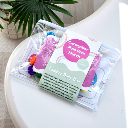 Busy Bag – Caterpillar Pom Pom Match