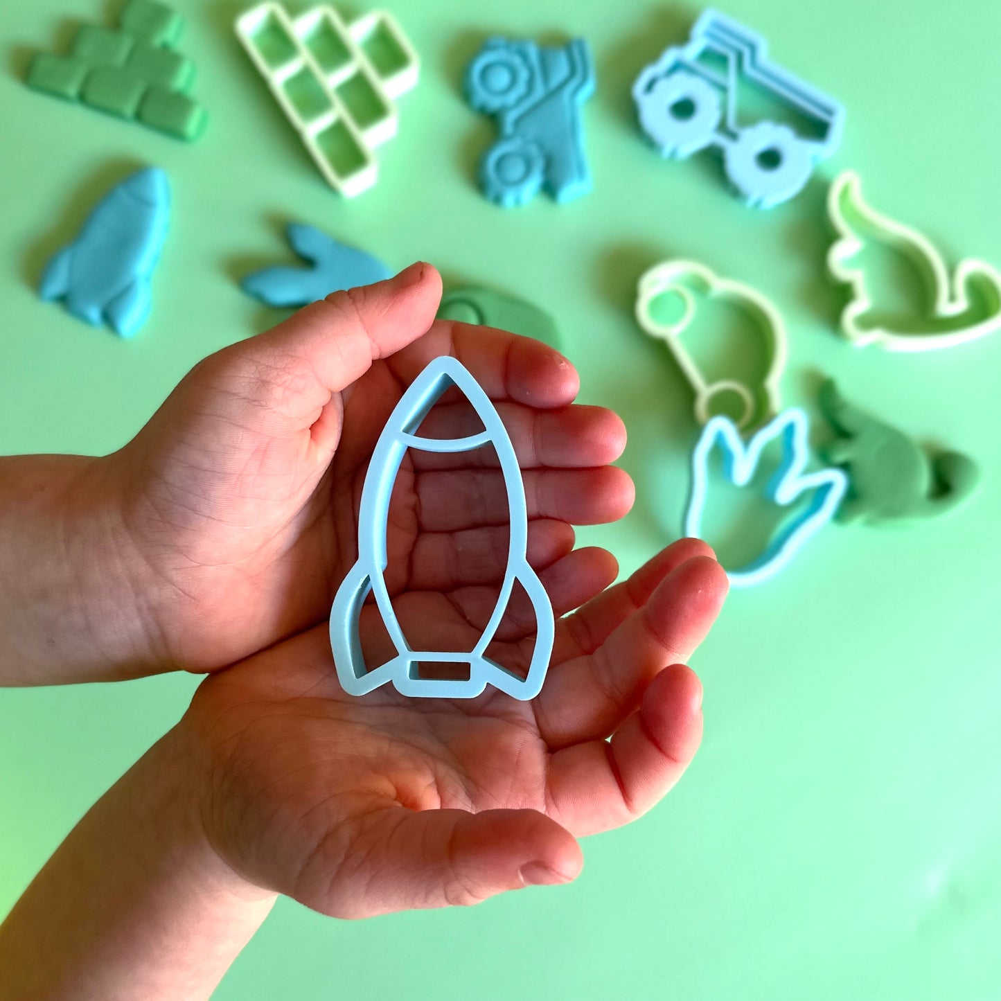Pastel Play Dough Cutters – Boy Set