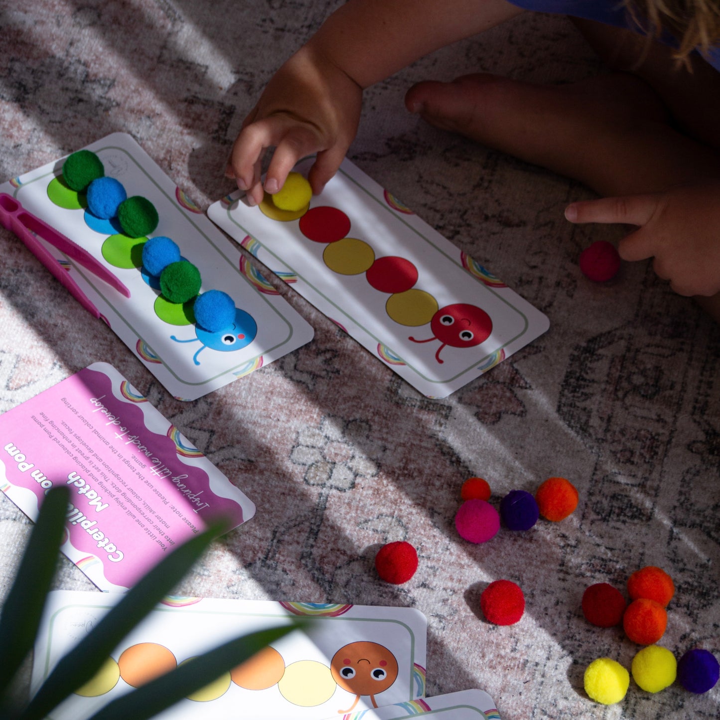 Busy Bag – Caterpillar Pom Pom Match