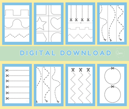 FREE Toddler Scissors Worksheets