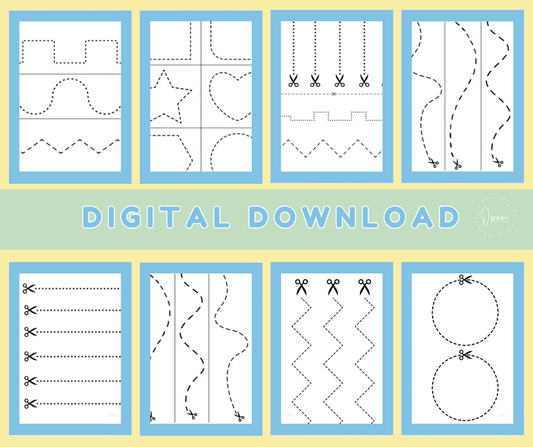 FREE Toddler Scissors Worksheets