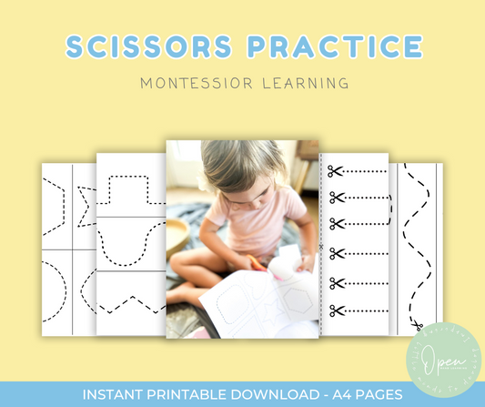 FREE Toddler Scissors Worksheets