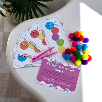 Busy Bag – Caterpillar Pom Pom Match