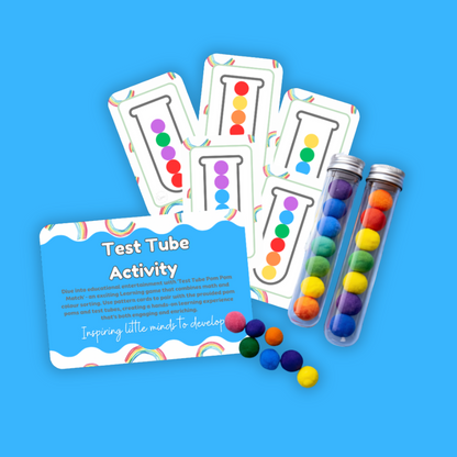 Busy Bag – Test Tube Pom Pom Match