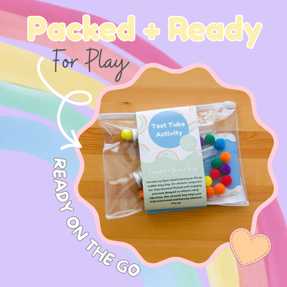 Busy Bag – Test Tube Pom Pom Match