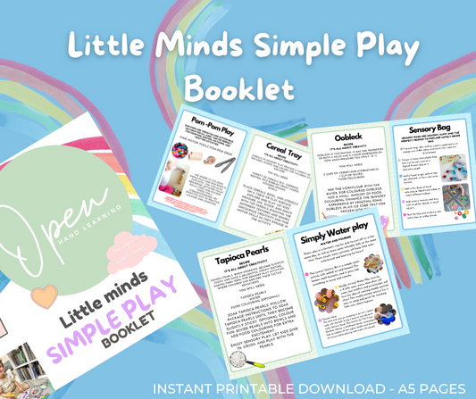 FREE Little Minds Simple Play Booklet for Toddlers