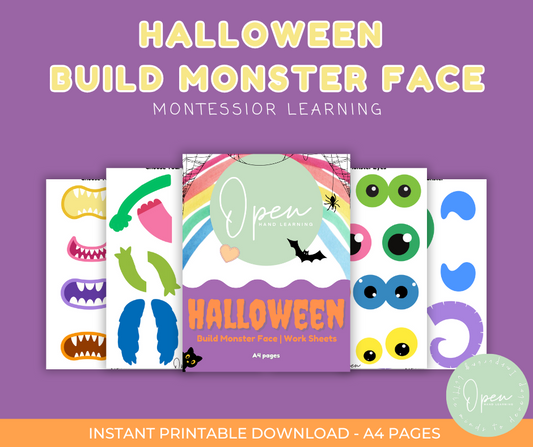 Free Halloween Build Monster Craft Activity