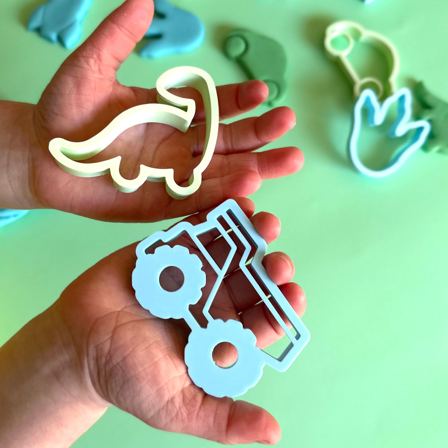 Pastel Play Dough Cutters – Boy Set