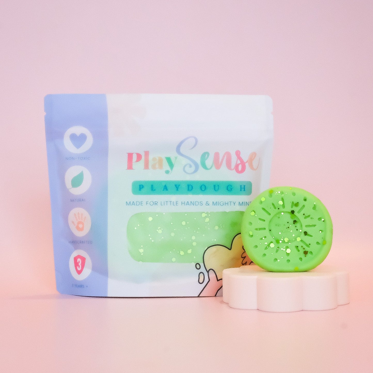 Play Sense 200g Play Dough with Glitter