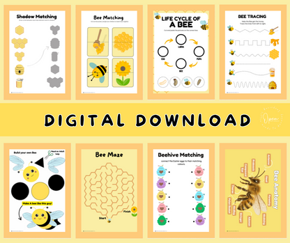 FREE World Bee Day Activity Booklet– Digital Download