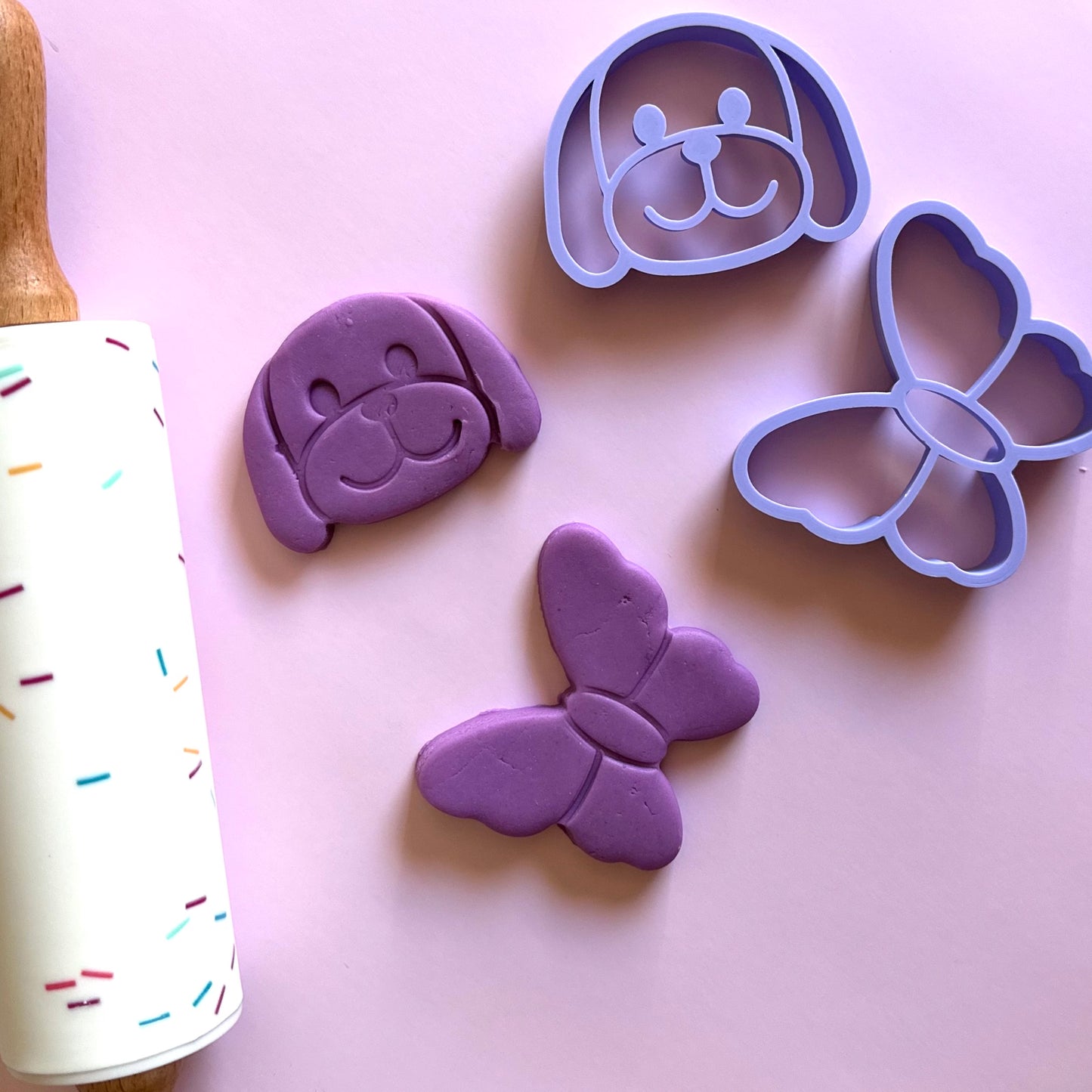 Pastel Play Dough Cutters – Girl Set