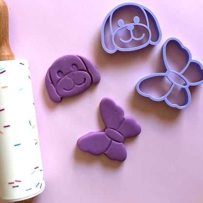 Pastel Play Dough Cutters – Girl Set