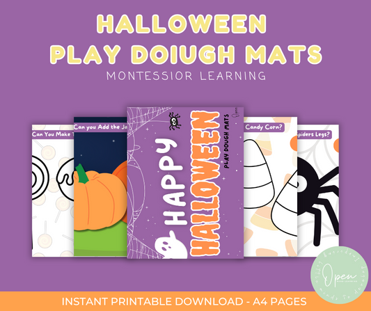Free Halloween Play Dough Mats