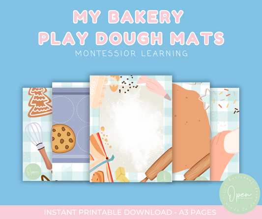 FREE Baking Play Dough Mats – Digital Download
