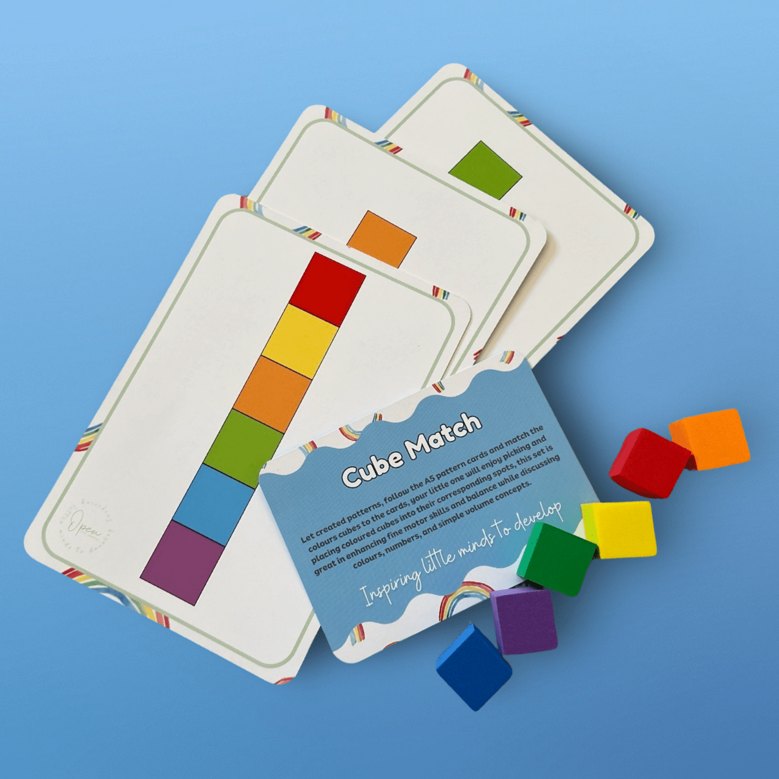 Busy Bag – Cube Match - from Open Hand Learning - Busy Bag Toddler Activity