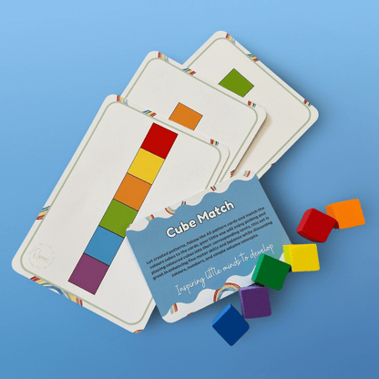 Busy Bag – Cube Match - from Open Hand Learning - Busy Bag Toddler Activity