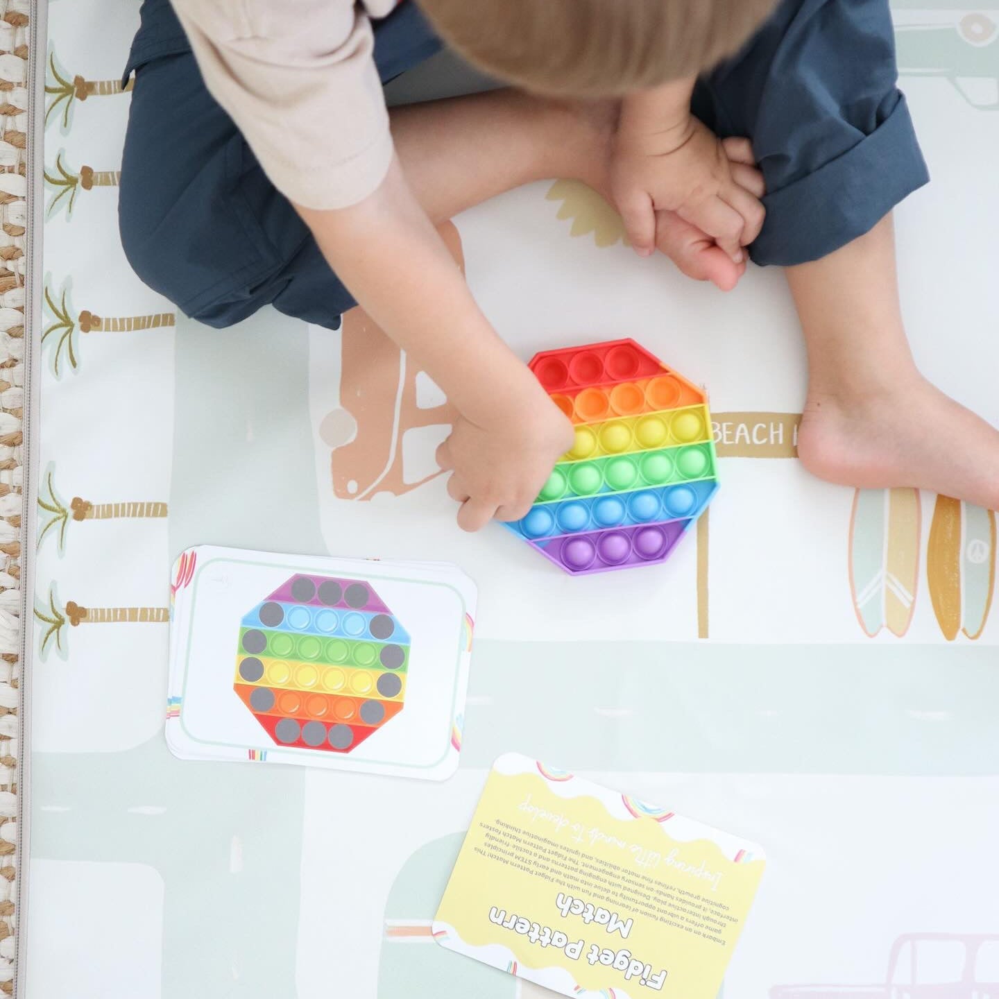 Busy Bag – Fidget Match - from Open Hand Learning - Busy Bag Toddler Activity