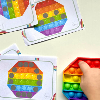 Busy Bag – Fidget Match - from Open Hand Learning - Busy Bag Toddler Activity