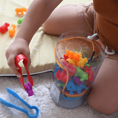 Counting & Colour Matching Game - from Open Hand Learning - Busy Bag Toddler Activity