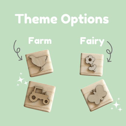 Custom Name Play Dough Stamp – Toddler Cube - from Open Hand Learning - Busy Bag Toddler Activity