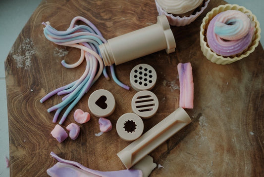 Eco Dough Extruder Kinfolk Exclusive Colour - from Open Hand Learning - Busy Bag Toddler Activity