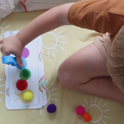 Busy Bag – Caterpillar Pom Pom Match
