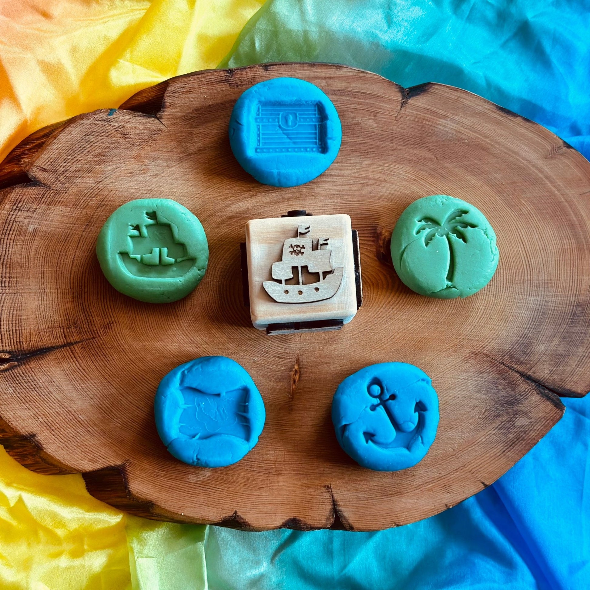Toddler Play Dough Stamp – Choose Your Theme - from Open Hand Learning - Busy Bag Toddler Activity